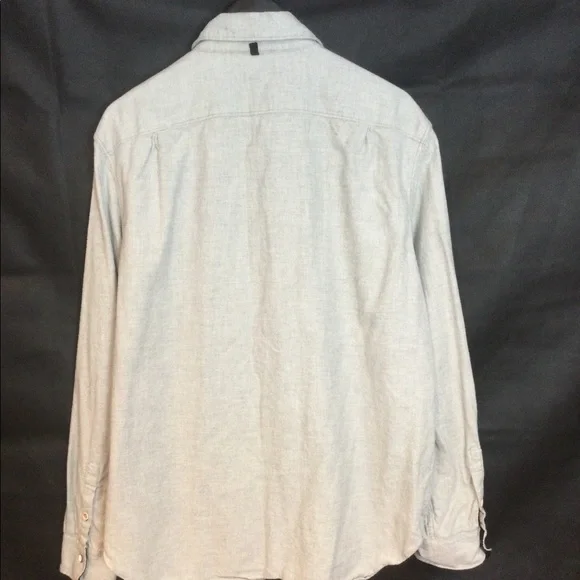 RAG AND BONE GREY CLASSIC FIT LONG SLEEVE BUTTON DOWN SHIRT EUC SZ XL